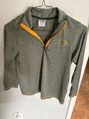 Pro Edge Green & Gold Kids Quarter-Zip Pullover